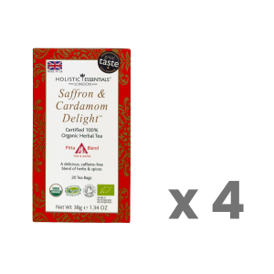 Saffron & Cardamom Delight™ Herbal Tea- Carton (4 Boxes)