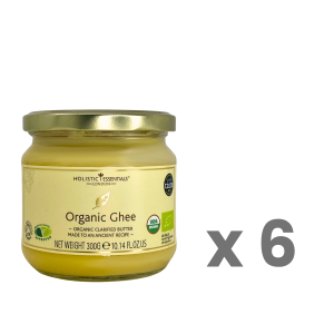 Organic Ghee (Clarified Butter), 300g - Box of 6 Jars