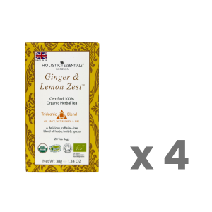 Ginger & Lemon Zest™ Herbal Tea - Carton (4 Boxes)