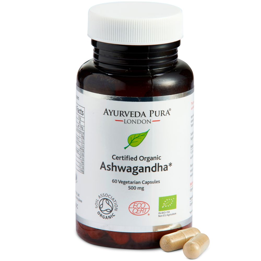Ashwagandha Herbal Capsules Ayurveda Pura
